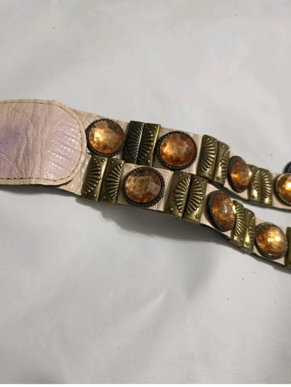 Vintage Rare Nina Arjani Handcrafted Leatherock Wide Belt